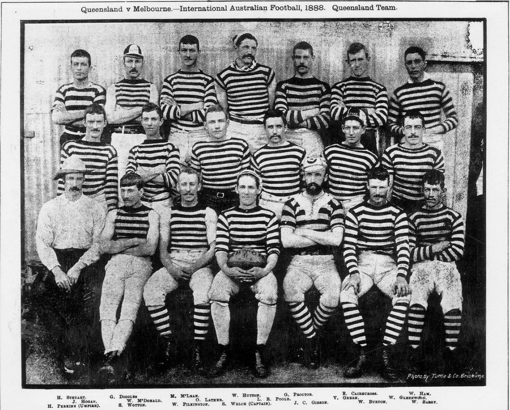 Queensland Australian football team photograph, 1888